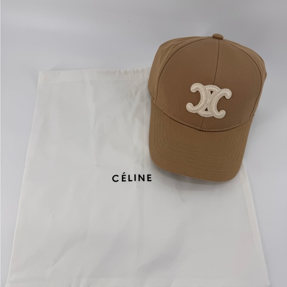 Celine Accessories - NWT Celine Authentic Beige Cap